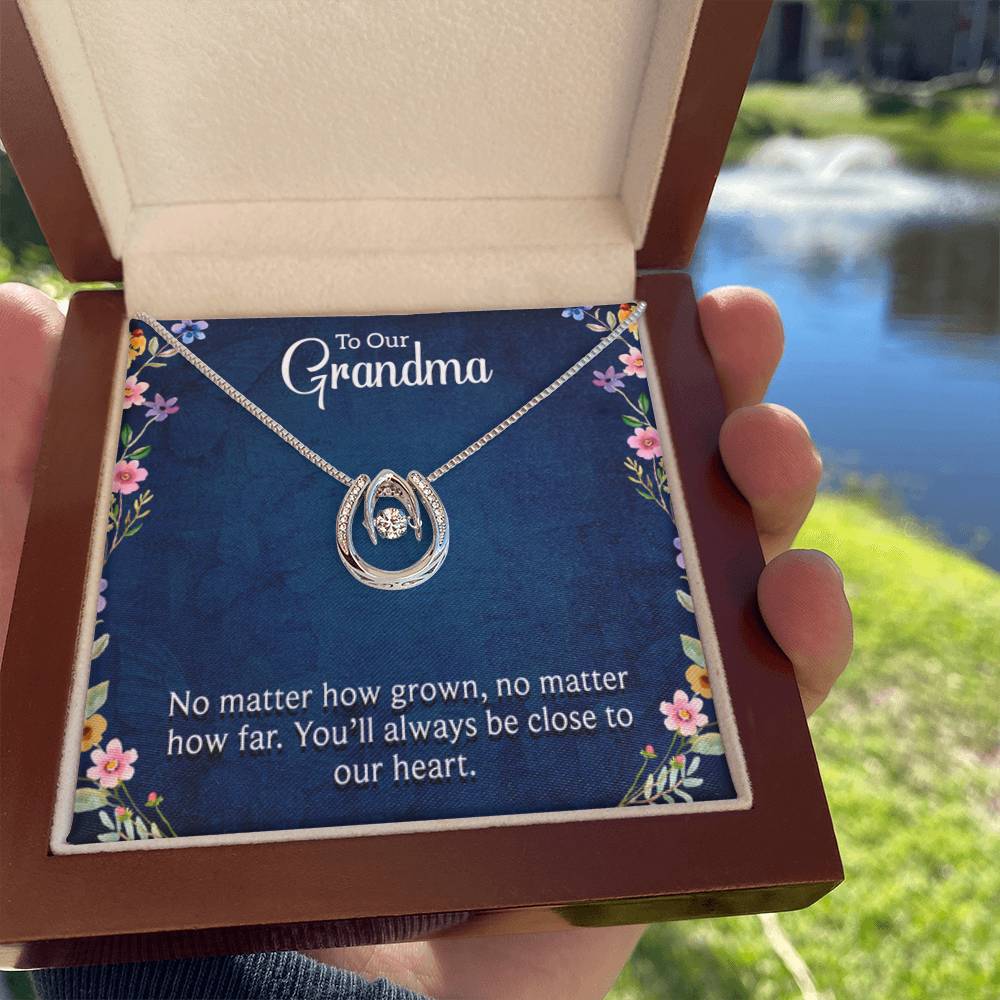 To Our Grandma - You will always be close to our heart - Gift for Grandmother Grandma - Lucky In Love PARTNER - Personalize Memories