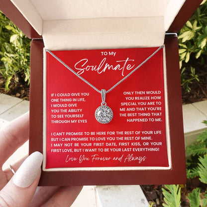 To My Soulmate - Love You Forever And Always - Eternal Hope Necklace - Personalize Memories