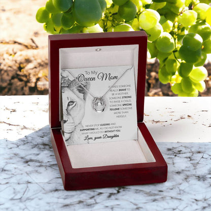 To My Queen Mom Gift from Daughter - Lucky In Love PARTNER - Personalize Memories