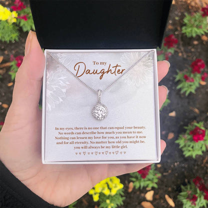 To My Daughter Necklace – Birthday & Graduation Jewelry for Her – Eternal Hope Necklace - Personalize Memories
