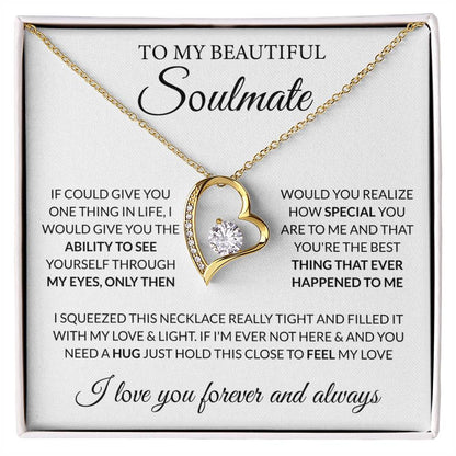 Gift for Soulmate - Feel My Love - Forever Love Necklace - Personalize Memories