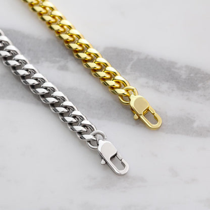 To My Husband - I choose you - Cuban Link Chain – Birthday & Anniversary Jewelry from Wife - Personalize Memories