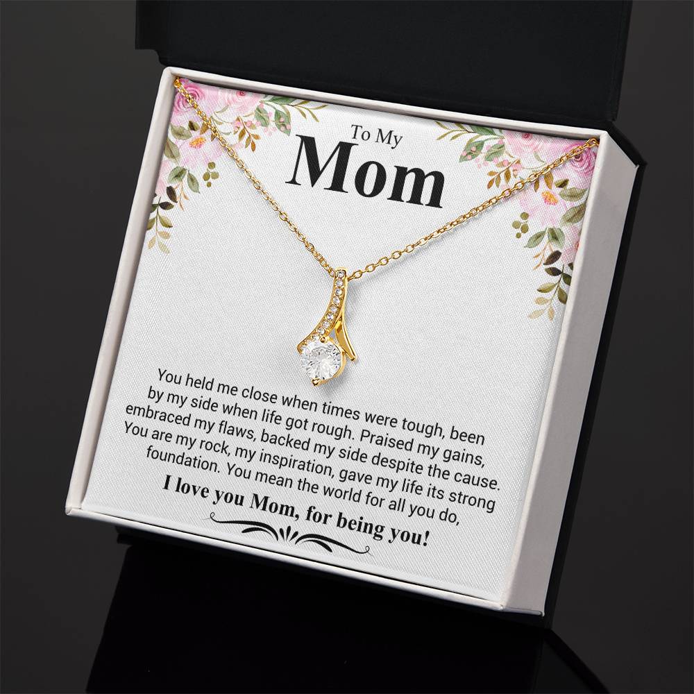 Gift for Mom - I Love You Mom - Alluring Beauty Necklace - Personalize Memories
