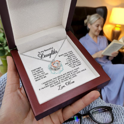 To My Daughter Necklace – Gift for Daughter from Mother – Crown Pendant Necklace - Personalize Memories