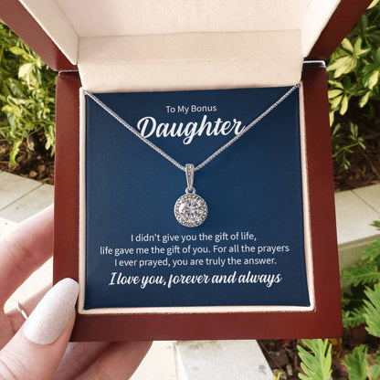 To My Daughter Necklace – Daughter Christmas Graduation Jewelry Gift – Eternal Hope Necklace - Personalize Memories