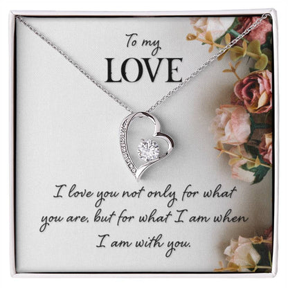 To My Love Gift - Forever Love Necklace - Perfect Gift for Soulmate - Personalize Memories