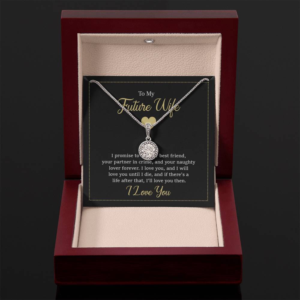 Future Wife Necklace - Romantic Jewelry Gift for Girlfriend for Valentine’s Day, Birthday & Proposal Celebrations - Eternal Hope Necklace - Personalize Memories