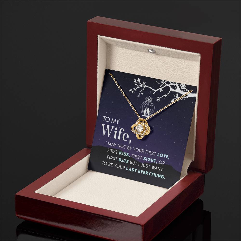 Anniversary & Valentine’s Day Gift for Wife - Emotional Jewelry from Husband - Love Knot Necklace - Personalize Memories