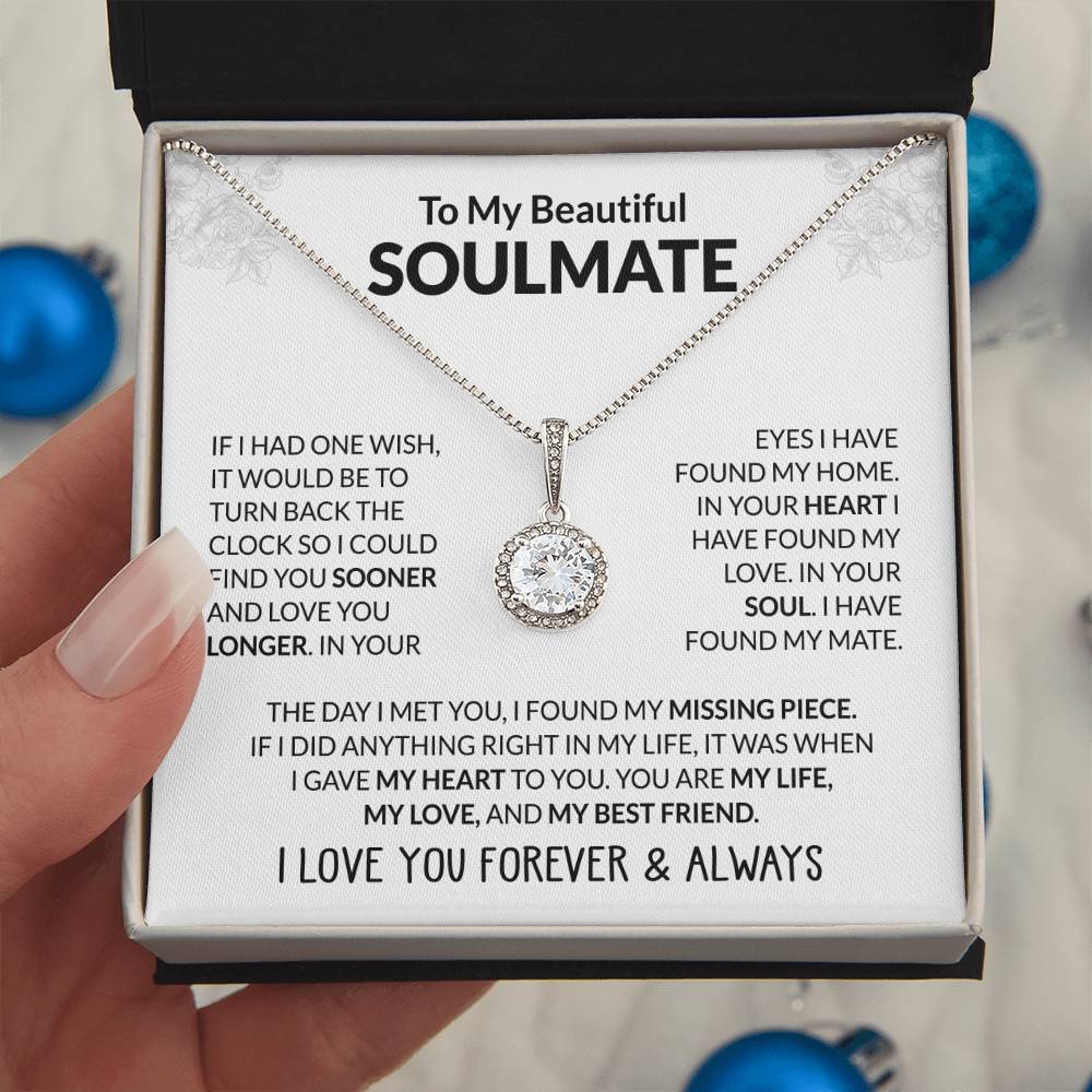 To My Soulmate - You Are My Life - Eternal Hope Necklace - Personalize Memories