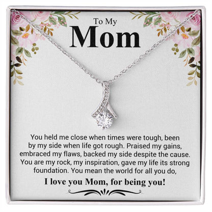 Gift for Mom - I Love You Mom - Alluring Beauty Necklace - Personalize Memories