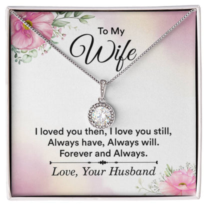 To My Wife Necklace - Meaningful Gift from Husband for Valentine’s Day - Eternal Hope Necklace - Personalize Memories