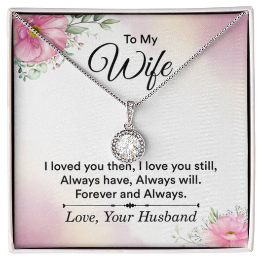 To My Wife Necklace - Meaningful Gift from Husband for Valentine’s Day - Eternal Hope Necklace - Personalize Memories