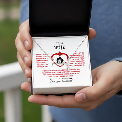 Beautiful Gift for Wife - Romantic Jewelry Gift for Birthday - Scripted Love Necklace - Personalize Memories