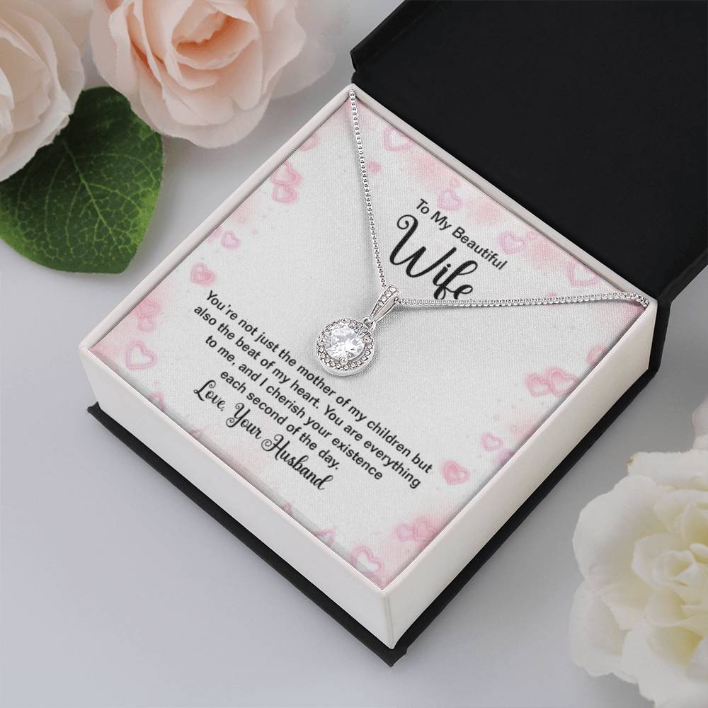 Heartfelt Wife Jewelry - Love Gift from Husband for Birthday, Anniversary & Valentine’s Day - Eternal Hope Necklace - Personalize Memories