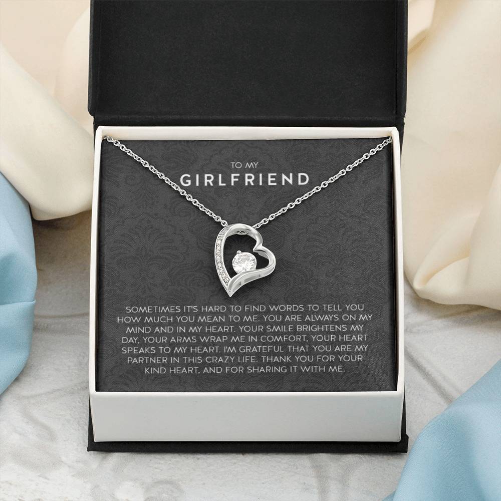 Gift for Girlfriend Necklace - Romantic Jewelry for Valentine’s Day, Birthday & Special Relationship Moments - Forever Love Necklace - Personalize Memories