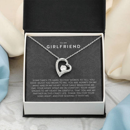 Gift for Girlfriend Necklace - Romantic Jewelry for Valentine’s Day, Birthday & Special Relationship Moments - Forever Love Necklace - Personalize Memories