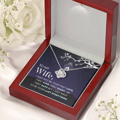 Anniversary & Valentine’s Day Gift for Wife - Emotional Jewelry from Husband - Love Knot Necklace - Personalize Memories