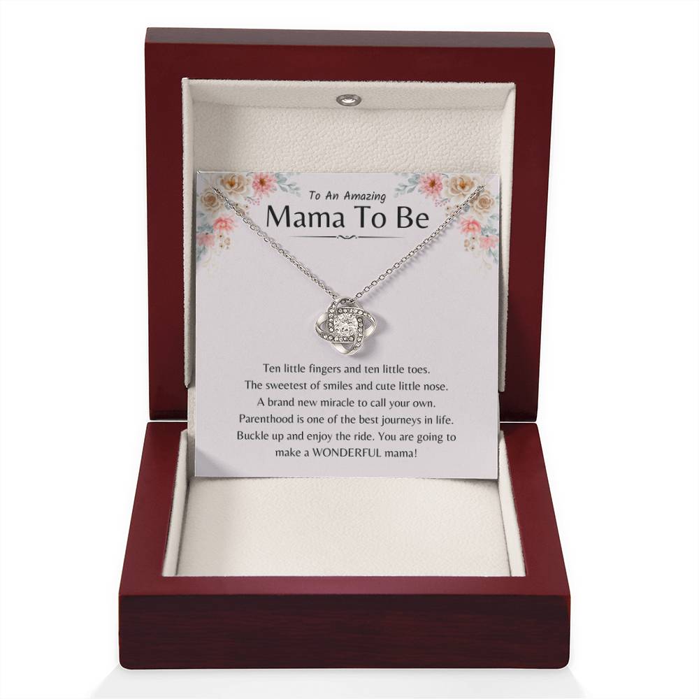 To An Amazing Mama To Be - You're going to make a wonderful mama - Love Knot Necklace - Sentimental Gift for New Mom - Personalize Memories