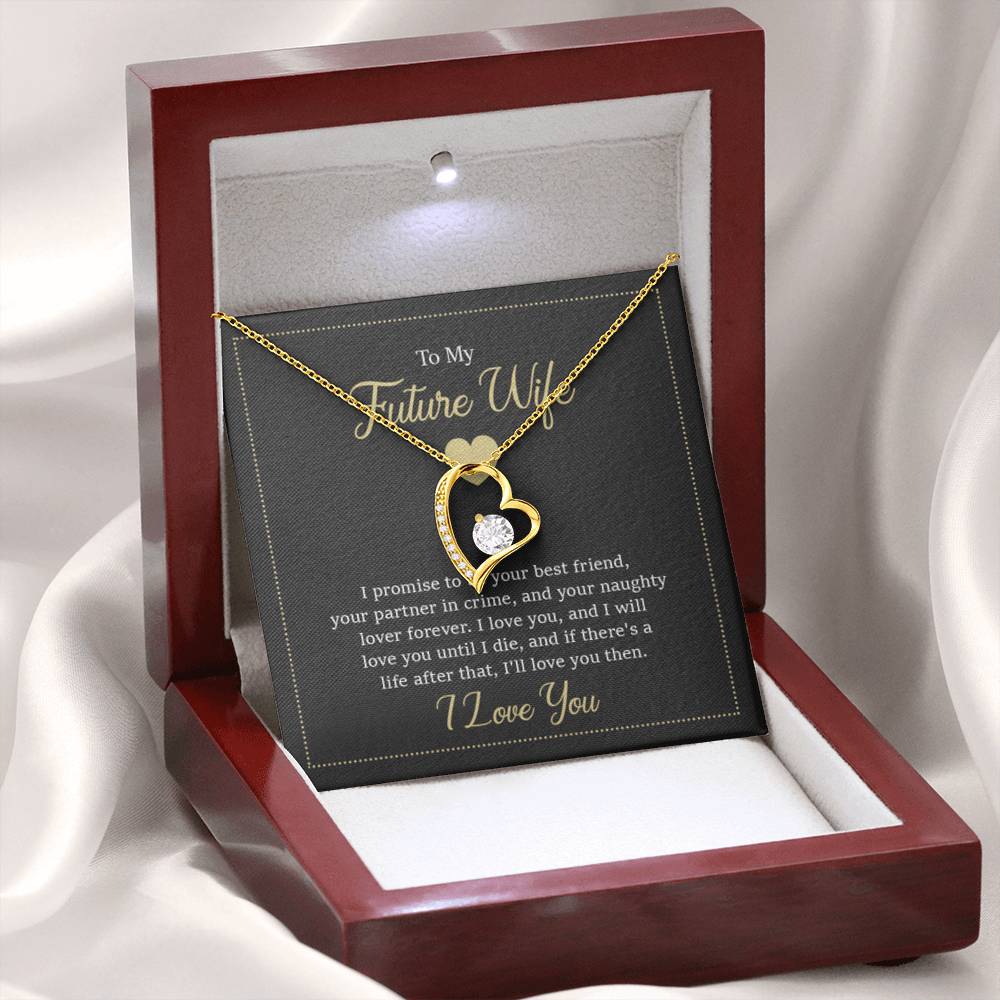 To My Future Wife Necklace - Gift for Engagement, Proposal or Romantic Surprises - Forever Love Necklace - Personalize Memories
