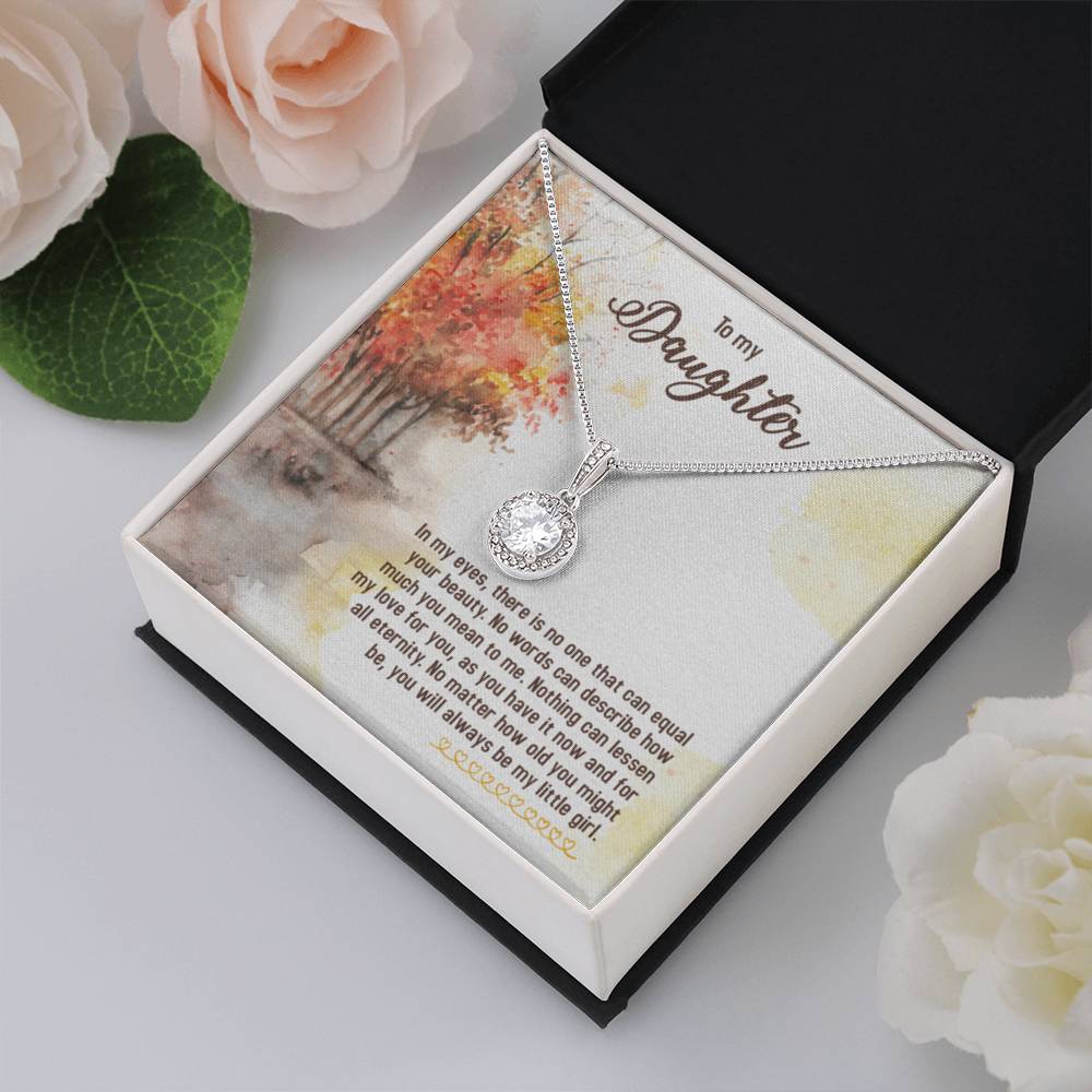 To My Daughter Necklace – Daughter Graduation & Birthday Present – Eternal Hope Necklace - Personalize Memories
