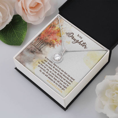 To My Daughter Necklace – Daughter Graduation & Birthday Present – Eternal Hope Necklace - Personalize Memories