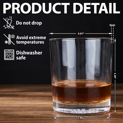 Congrats On Being My Dad From The Reason You Drink - Personalized Engraved Whiskey Glass - Personalize Memories