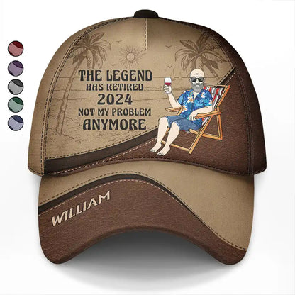 The Legend Has Retired - Personalized Classic Cap | Funny Retirement Gift for Men - Personalize Memories