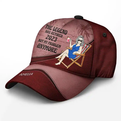 The Legend Has Retired - Personalized Classic Cap | Funny Retirement Gift for Men - Personalize Memories