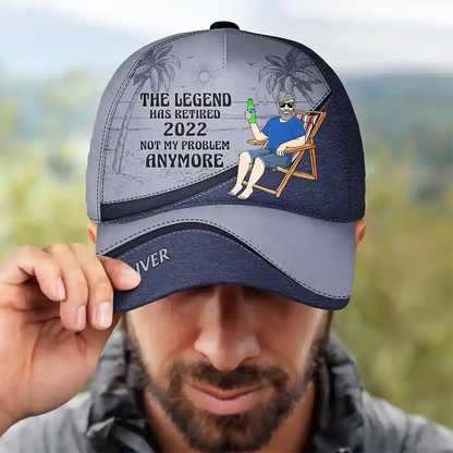 The Legend Has Retired - Personalized Classic Cap | Funny Retirement Gift for Men - Personalize Memories