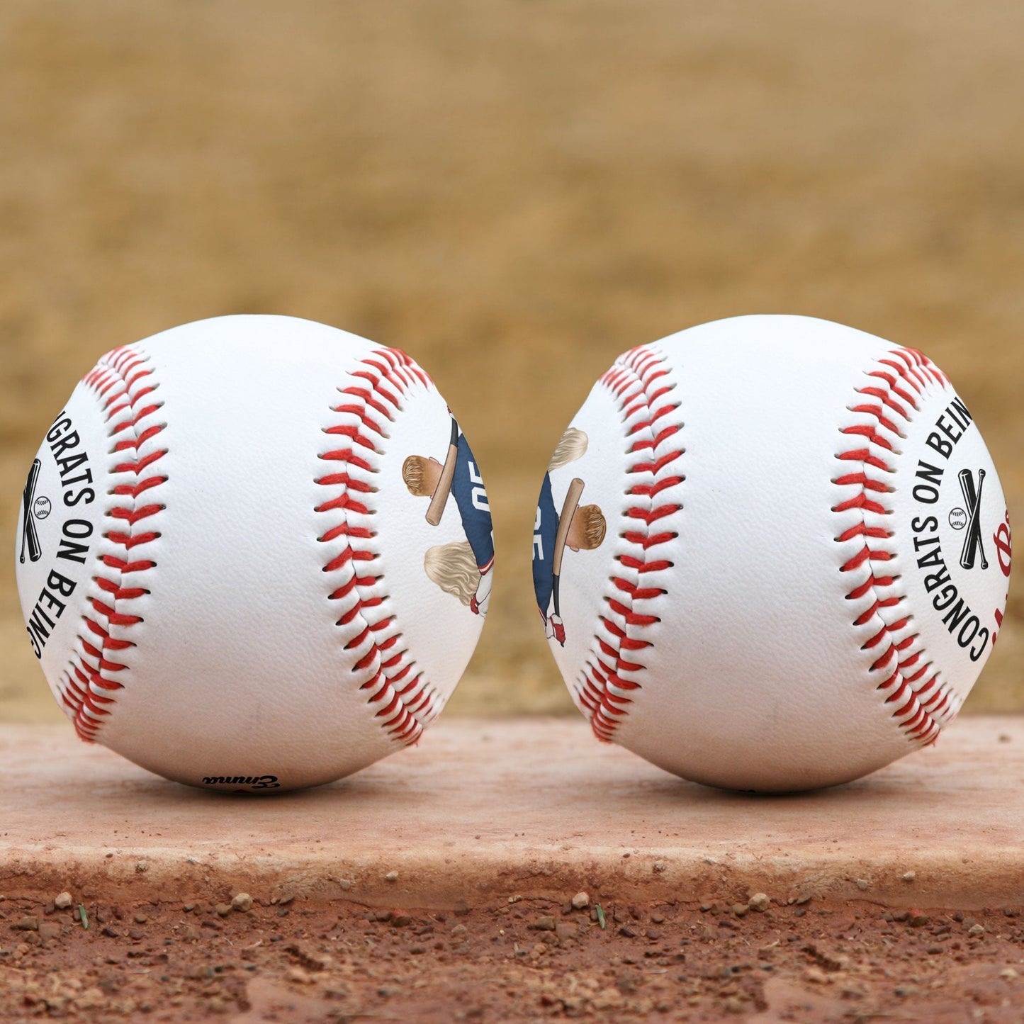 Congrats On Being My Boyfriend From Your Best Catch - Personalized Baseball - Personalize Memories
