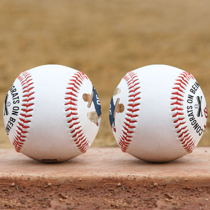 Congrats On Being My Boyfriend From Your Best Catch - Personalized Baseball - Personalize Memories