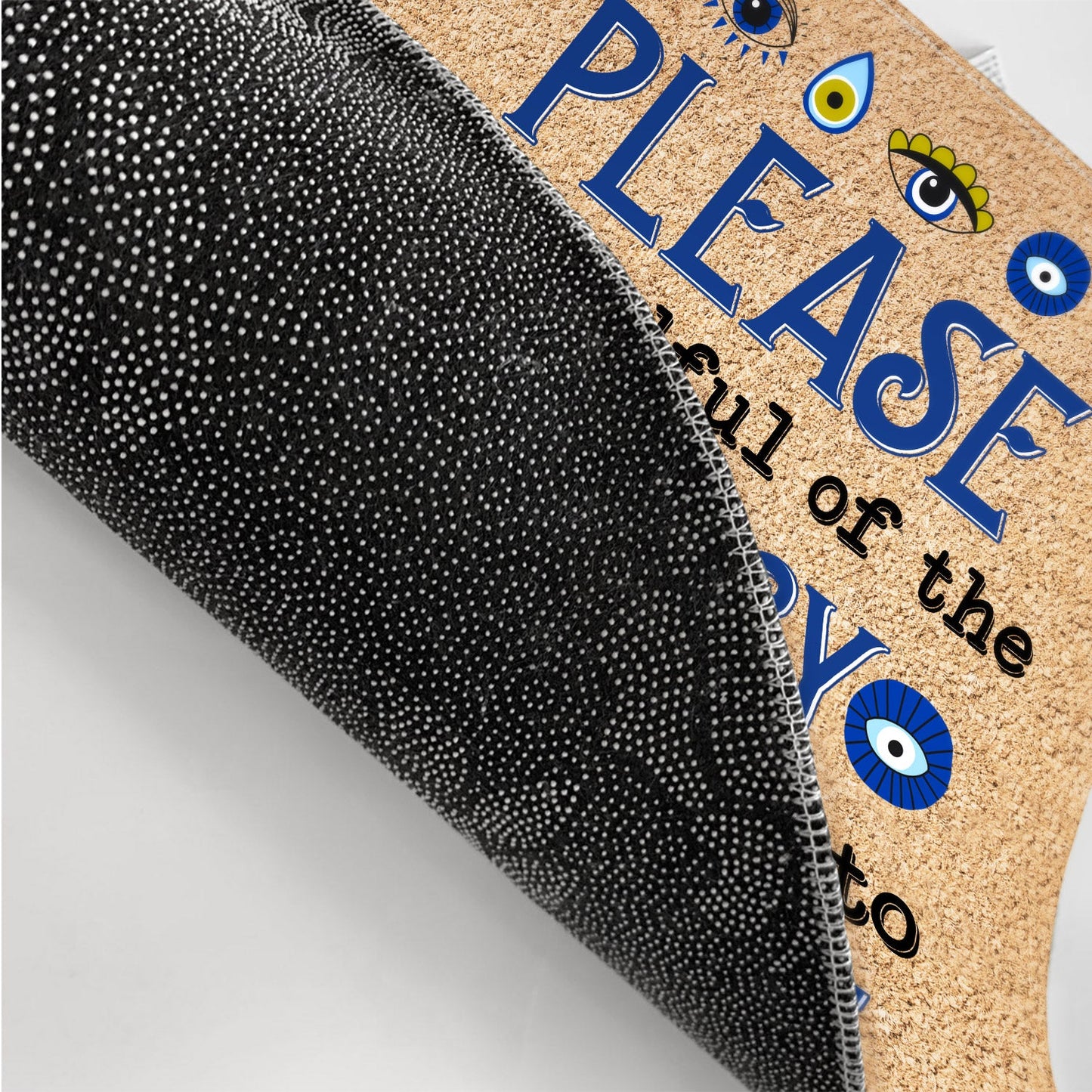 Please Be Mindful Of The Energy You Bring - Personalized Doormat | Gift for Yoga & Mindfulness Lovers - Personalize Memories