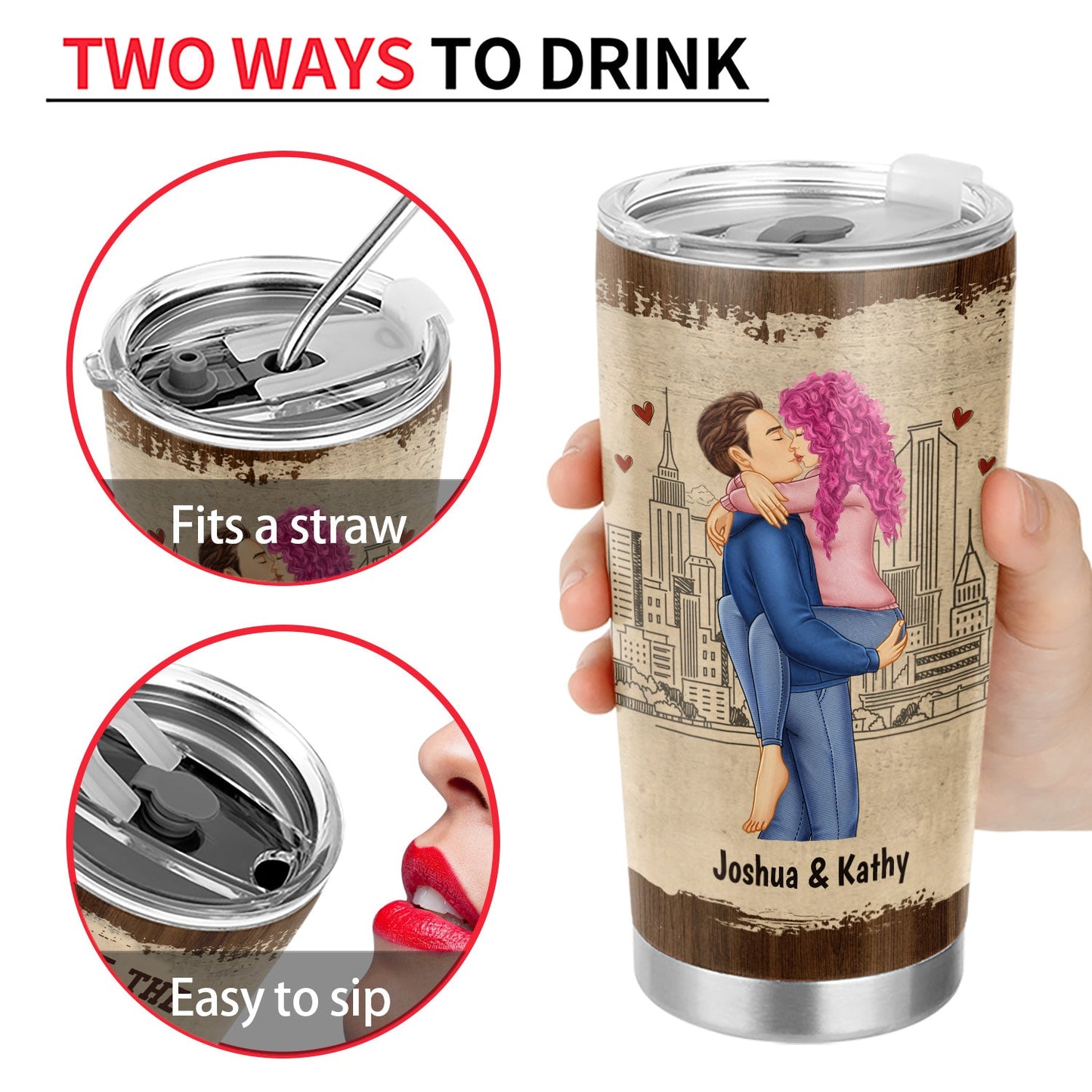You're The Best Thing I Found On The Internet - Personalized Couple Tumbler | Gift for Couples - Personalize Memories