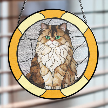 Portrait My Fur Baby - Personalized Custom Window Hanging Suncatcher - Gift for Cat Lovers - Personalize Memories