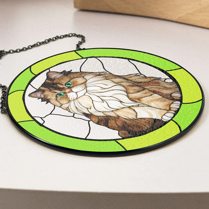 Portrait My Fur Baby - Personalized Custom Window Hanging Suncatcher - Gift for Cat Lovers - Personalize Memories