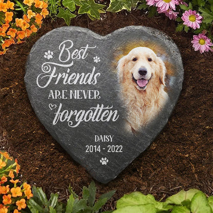 Personalized Dog Memorial Stone | Custom Pet Loss Garden Grave Marker Gift - Personalize Memories
