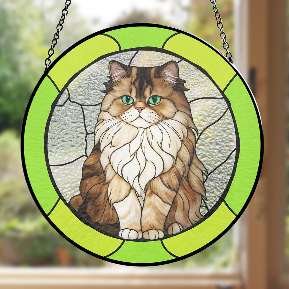 Portrait My Fur Baby - Personalized Custom Window Hanging Suncatcher - Gift for Cat Lovers - Personalize Memories