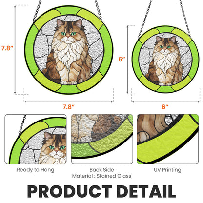 Portrait My Fur Baby - Personalized Custom Window Hanging Suncatcher - Gift for Cat Lovers - Personalize Memories
