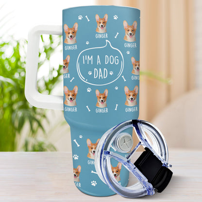 I'm A Dog Person - Personalized 40oz Tumbler With Straw | Gift for Dog Mom & Dog Dad - Personalize Memories