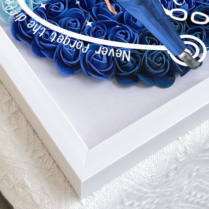 Never Forget The Difference You've Made - Personalized Flower Shadow Box | Gift for Nurses - Personalize Memories