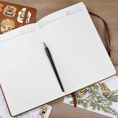 Life Is A Journey - Personalized Leather Journal | Gift for Travel Lovers - Personalize Memories
