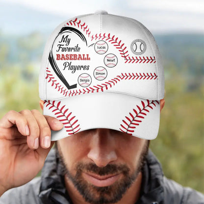 My Favorite Baseball Players - Personalized Classic Cap | Gift for Baseball Dads - Personalize Memories