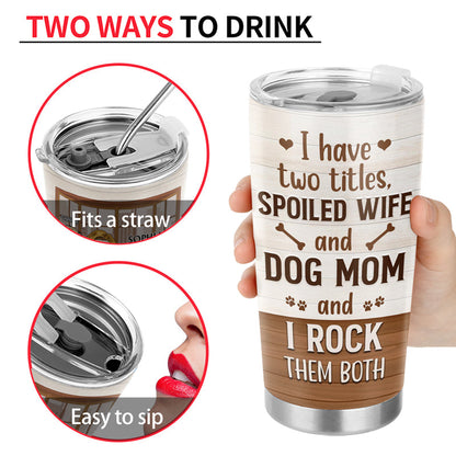 Thank You Best Dog Mom Ever - Personalized Tumbler | Gift for Dog Mom - Personalize Memories