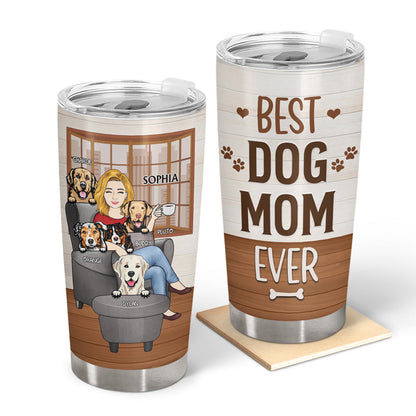 Thank You Best Dog Mom Ever - Personalized Tumbler | Gift for Dog Mom - Personalize Memories
