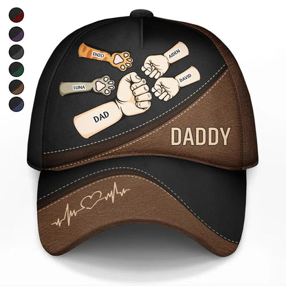 Fist Bump Best Friends For Life - Personalized Classic Cap | Gift for Dad & Grandpa - Personalize Memories