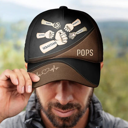 Fist Bump Best Friends For Life - Personalized Classic Cap | Gift for Dad & Grandpa - Personalize Memories