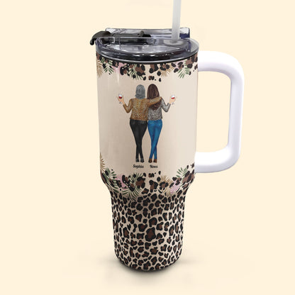 To My Daughter Whisper Back I Am The Storm - Personalized 40oz Tumbler With Straw - Personalize Memories