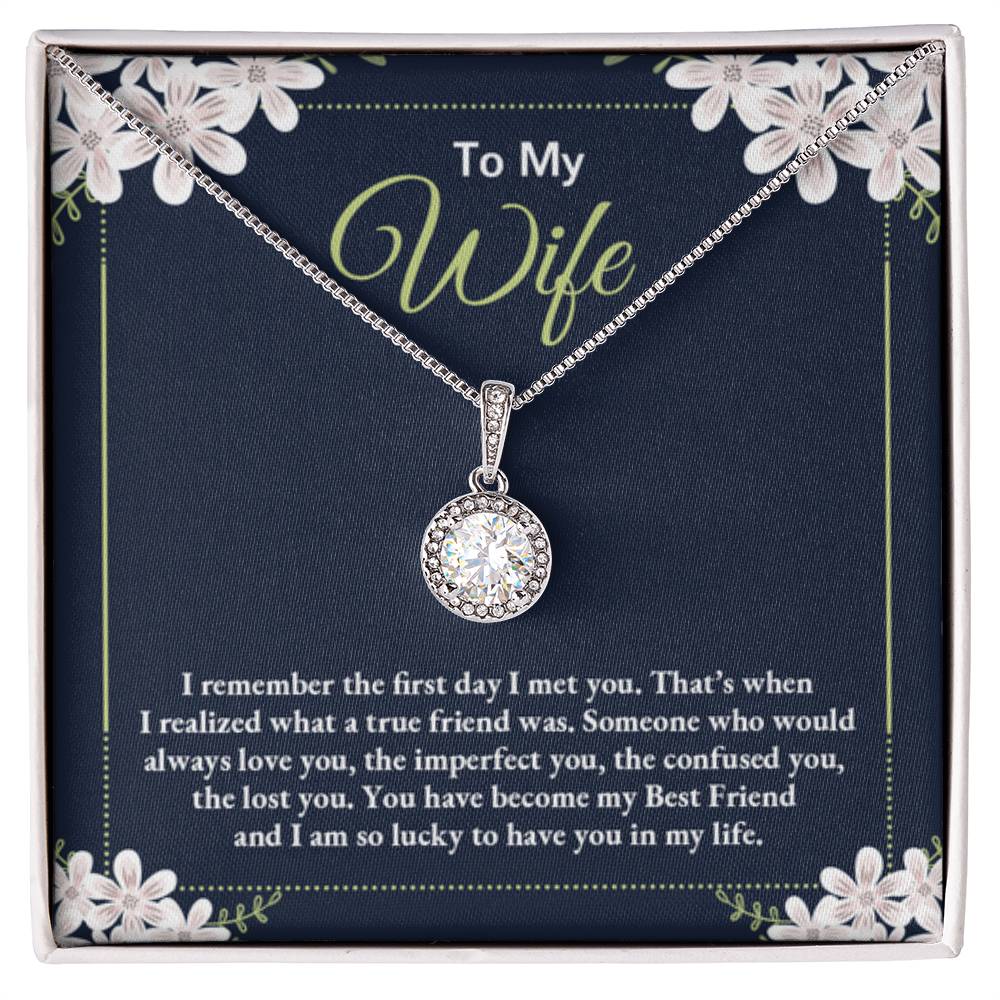 To My Wife Necklace - Thoughtful Gift from Husband to Wife - Eternal Hope Necklace - Personalize Memories