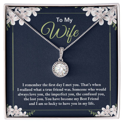 To My Wife Necklace - Thoughtful Gift from Husband to Wife - Eternal Hope Necklace - Personalize Memories
