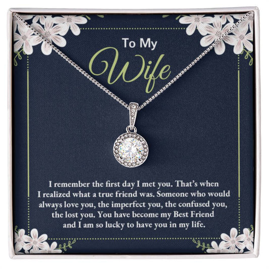 To My Wife Necklace - Thoughtful Gift from Husband to Wife - Eternal Hope Necklace
